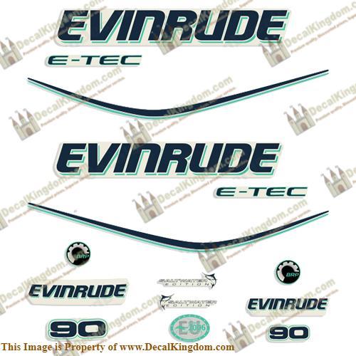 Kit decalcomanie evinrude 90cv - evinrude,