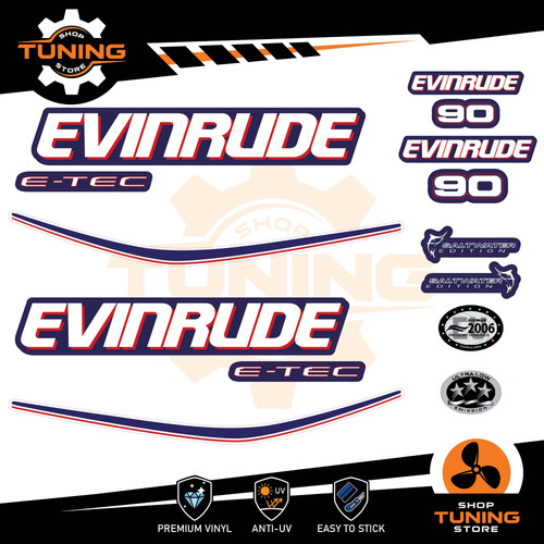 Kit adesivi motore marino - adesivi,